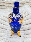 Antique Cobalt Blue Gold Glass Baden Baden Scent Perfume Bottle Germany