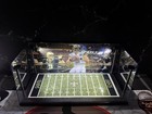Custom 2 Mini Helmet Display Case W  Led Lights -saints