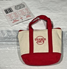 Authentic Nwt Limited Trader Joe s Mini Micro Canvas Bag W tote  Set Of 3  rgb 