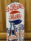 Pepsi Cola Thermometer Sign Metal Bottle Soda Cap Bar Vintage Style Wall Decor
