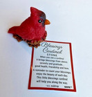 Ganz  blessings Cardinal  Figurine   Poem Card 1 1 4  Tall
