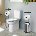 Toilet Paper Holder Stand-bronze Tissue Paper Roll Dispenser easy Installation