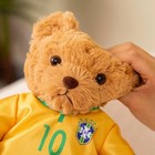Plush Teddy Bear Wearing Jersey Perfect Holiday Gift For Football Soccer Fans