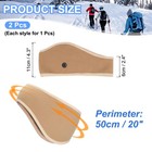 Ear Warmer Headband  2pcs Winter Stretchy Running Sweatband  Khaki