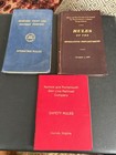 Railroad Rule Book Lot  3 - Scl  A wp  Georgia  Norfolk And Portsmouth Railway