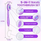 48 Pack 5in1 Mini Toothbrush Disposable  Waterless Disposable Toothbrushes Wi   