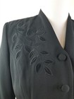 Nwt Vintage 90s Plaza South Women 6 Black Blazer Jacket Embroidery Small Y2k