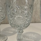 Vintage Libbey Hobstar Goblet Clear Water Wine Pressed Glass 7    Set Of 4