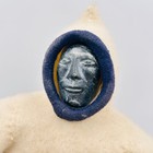 Handmade Inuit Hunter Doll Soapstone Carved Head 12 Inch Canada 1st Nations Vtg