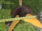 Double T Saddlery Tooled Leather Barrel Racing Western Saddle Brown 16 In