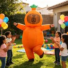 7 2ft Capybara Inflatable Costume For Adult Halloween Cosplay Party Fancy Dress