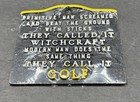 Vintage Metal Wall Decor Golf Sign New