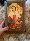Persian Qajar-era Painting On Box With Inlays