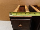 Vtg Antique Singer Treadle Sewing Machine Cabinet Drawers W Frames Triple