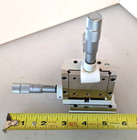 Line Tool Co Linear Xyz 3 Axis Stage With Starrett Micrometer Heads Model A-lh