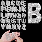 52 Pieces Glitter Rhinestone Alphabet Letter Stickers 2 4 Inch Resin3929