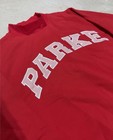 Parke Women Varsity Mockneck Fleece Crimson peony Valentines Brand New L xl