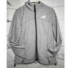 New Balance Gray Hooded Jacket - Size  Xl   Sku0083