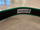 Vintage Mimi Di N Brass Belt Buckle Scallop Shells 1975 Green Gay Boyer Belt