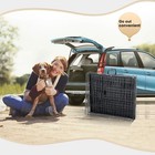 48  2 Doors Pet Folding Suitcase Dog W divider Cat Crate Cage Kennel W tray