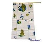 Vintage Printed Cotton Kitchen Dish Towel Blue Green Grapes Pearfruits 16x28