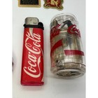 Vintage Coca-cola Memorabilia Lot Motorcycle Tin Keychains Lighter Bottle Opener