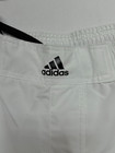 Adidas Xl White 3-stripes Athletic Shorts  Polyester  Elastic Waist  Pair Nwot