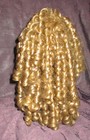 1 Craft Doll Wig Dark Brown Blonde Large  Curly Wig Doll Making Restoration Part