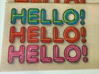 Vintage 1979 Freelance Stationery  1524 Hello  x8     1523 Hearts Rainbows  x7 