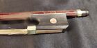 Antique Tourte Violin Bow 8 Sided Shaft Ebony Frog Silver Adjusting 28-7 8  Vtg