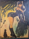 Catwoman Original Art Illustration Signed 8 5x11 Coa 
