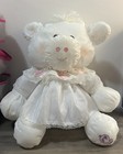 Fisher Price 1986 Vintage Puffalump White Cow 16  Nylon Plush Toy