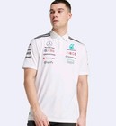 New Adidas Mercedes Amg Petronas Formula 1 F1 Ss Polo Shirt White Jw0586 Medium