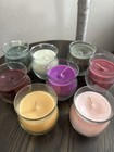 Partylite Candles Mixed Mini Barrel Jar Lot Of 8
