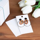 200x White Earring Hanging Holder Card Display  Jewelry Ear Studs Selling 2x3 5 