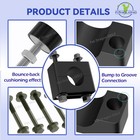 Panglong Club Car Ds Brakes Block Mounting Set With Screw Nut  Black 