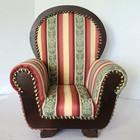 Hobnail Upholstered Armchair 18  Dolls Victorian Tapestry Chair Bears Plushies