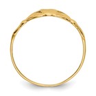 10k Yellow Gold Heart Love Irish Claddagh Celtic Ring Jewelry
