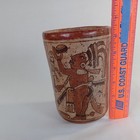 Vintage Mayan Style Pottery Pot Vase Reproduction Art Latin American Decor 6 5 