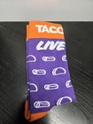 Taco Bell Live Mas Socks Taco Print Purple Orange White Restaurants   Fast Food