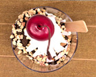 Fake Bake Handmade Faux Food Chocolate   Strawberry Ice Cream Sundae Dessert