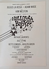 Hallelujah Baby National Tour Souvenir Program 1968 Vf Julius La Rosa Adam Wade