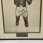 Muhammad Ali Signed B w Photo Jsa Loa Graded 9 Framed   Matted Inscribed 16x20   