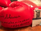 Earnie Shavers Signed Psa dna Coa  acorn  Autograph Boxing Glove Ali Inscription