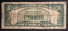 Blue Seal Five Dollar   5  Silver Certificate - Series Of 1934 A - K 89742392 A