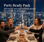 Surehome Plastic Champagne Flutes 200 Pack Champagne Glasses Disposable Mimosa