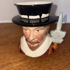 Mid-century staffordshire character Jug yeomen Of The Guard  England Handpainted