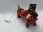 Ornament Dachshund Dog Glass Christmas Nutcracker Outfit Boots Hand Painted Htf