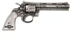 2023 Chad 2 Oz Silver Revolver Gun Shaped Antiqued High Relief Coin