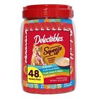2 Packs Hartz Delectables Squeeze Up Interactive Lickable Wet Cat Treats  48ct
